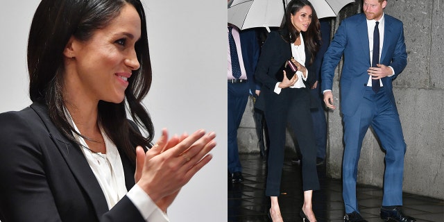 Meghan Markle's Alexander McQueen tuxedo-inspired separates sparked debate for breaking tradition at her first official evening event.