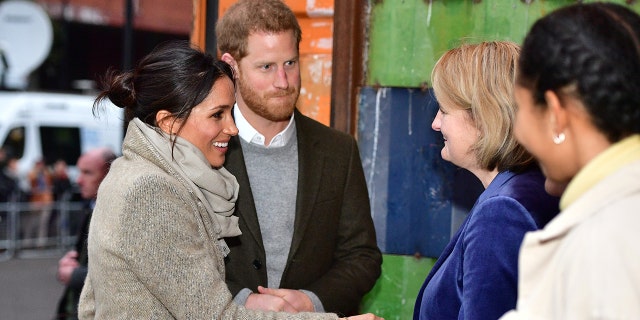 Meghan Markle and Prine Harry visited a radio station in London, England.