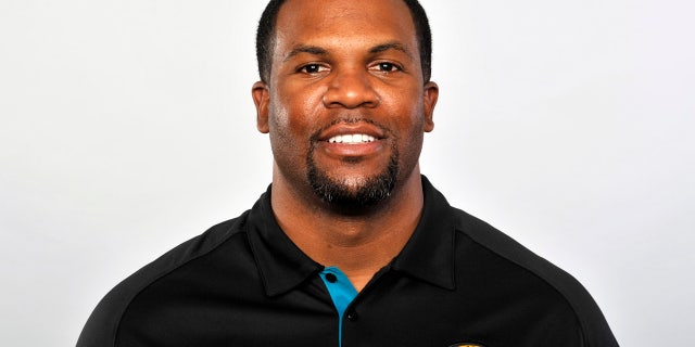 Marlon McCree is pictured in 2012, when he was the Jacksonville Jaguars assistant defensive backs coach.