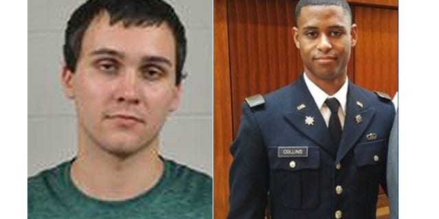These undated images show Sean Urbanski, at left, and Richard Collins III. Urbanski is accused of stabbing Collins on the University of Maryland campus in College Park early Saturday, May 20, 2017.
