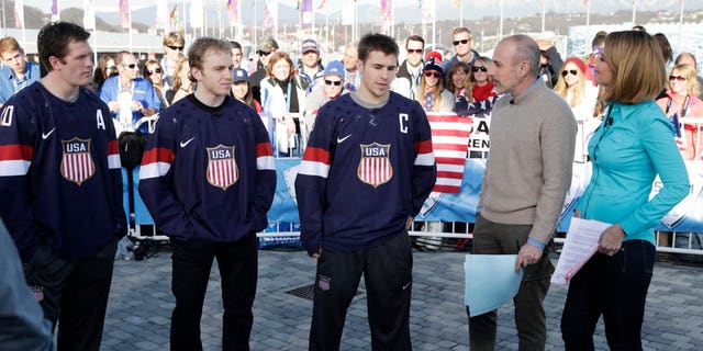 Matt Lauer and Savannah Guthrie helped represent “Today” during the 2014 games.