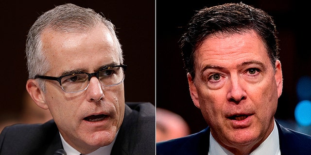 Former FBI Deputy Director Andrew McCabe and former FBI Director James Comey are among those whose conduct is being reviewed in Justice Department Inspector General Michael Horowitz's report.