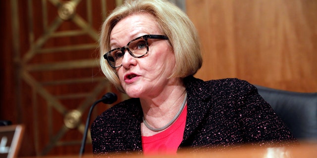Ranking Member Sen. Claire McCaskill, D-Mo., speaks prior to Homeland Security Secretary John Kelly testifying before a Senate Homeland Security and Governmental Affairs hearing on border security on Capitol Hill in Washington, D.C