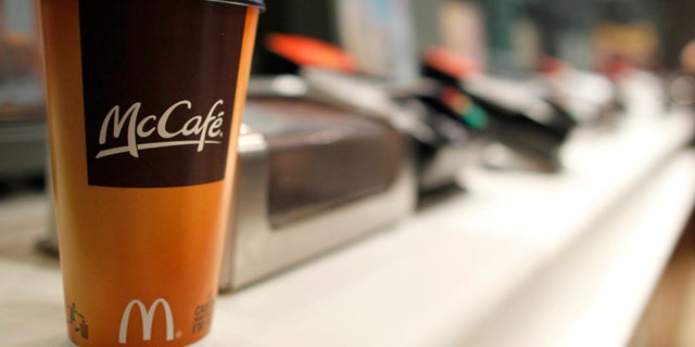 FILE 2011: A cup of coffee is seen on a counter at a McDonald's restaurant in New York