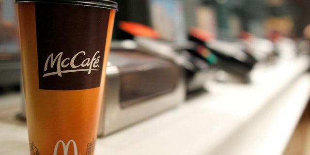 FILE 2011: A cup of coffee is seen on a counter at a McDonald's restaurant in New York