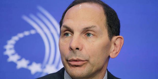 This Sept. 22, 2011 file photo shows Robert McDonald speaking at the Clinton Global Initiative in New York.