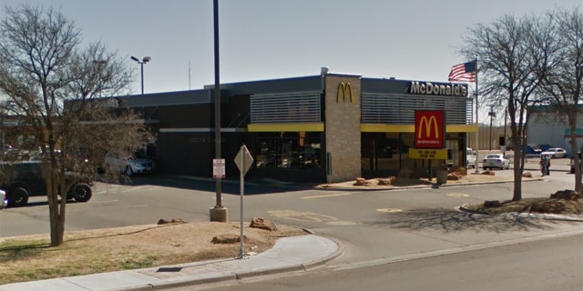 The McDonald's at 102 North University Avenue in Lubbock, Texas, is said to be operating as normal following an attack on its drive-thru window.