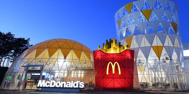 The McDonald's at the Olympic Village in Gangneung resembles a super-sized meal.
