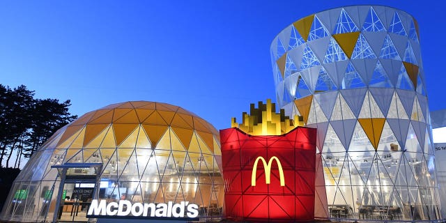 The McDonald's at the Olympic Village in Gangneung resembles a super-sized meal.
