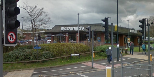 According to police, the driver was intoxicated, and had been driving around the McDonald's drive-thru area.
