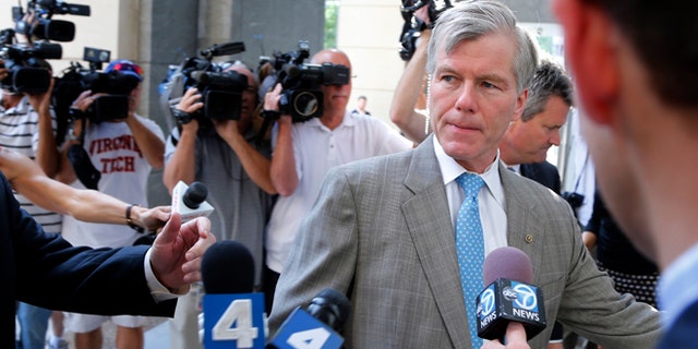 In this Aug. 28, 2014 file photo former Virginia Gov. Bob McDonnell arrives at federal court in Richmond, Va.