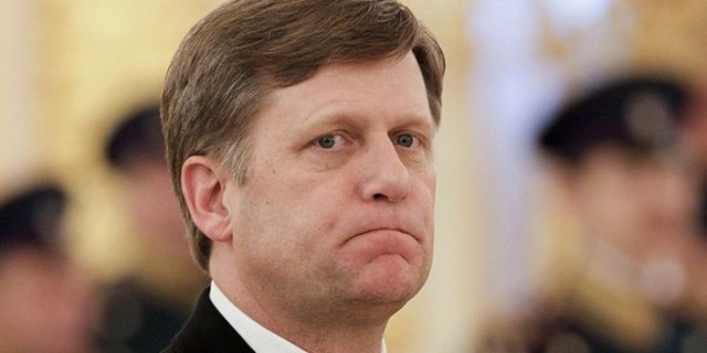 Feb. 22, 2012: American Ambassador to Russia Michael McFaul looks on during an official ceremony to present his diplomatic credentials in Moscow's Kremlin.