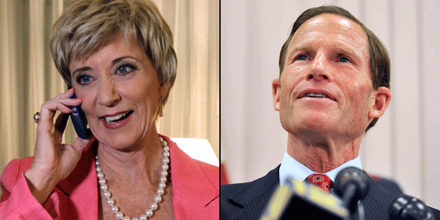 Connecticut Republican Senate candidate Linda McMahon is taking on Democratic rival, Attorney General Richard Blumenthal, to succeed retiring Sen. Christopher Dodd. (AP)