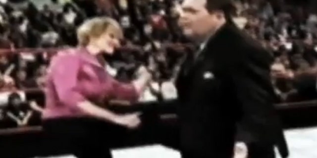 Shown here is a clip of Connecticut Senate candidate Linda McMahon in a new ad from opponent Peter Schiff. (Peter Schiff for Senate)