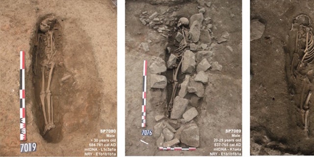 These three graves found in southern France likely belong to medieval-era Muslim men.