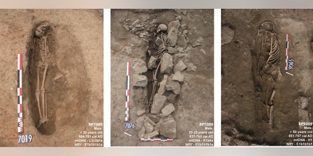 These three graves found in southern France likely belong to medieval-era Muslim men.
