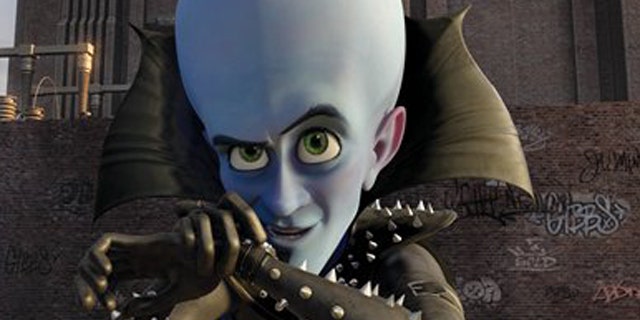 FILE - In this film publicity file image released by Paramount and DreamWorks Animation, Megamind, voiced by Will Ferrell, is shown in a scene from the animated feature "Megamind." Will Ferrell's dastardly schemes continue to succeed, with the animated "Megamind" staying at the top of the box office. The DreamWorks Animation family comedy, featuring Ferrell as the voice of a super villain, made just over $30 million in its second week in theaters, according to Sunday studio estimates. It's now made nearly $90 million total. (AP Photo/DreamWorks Animation, Paramount Pictures, File)