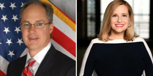 Megan Barry admitted to having an extramarital affair with the former head of her security detail, Sgt. Robert Forrest, left, when she was mayor of Nashville.  (Fox 17)