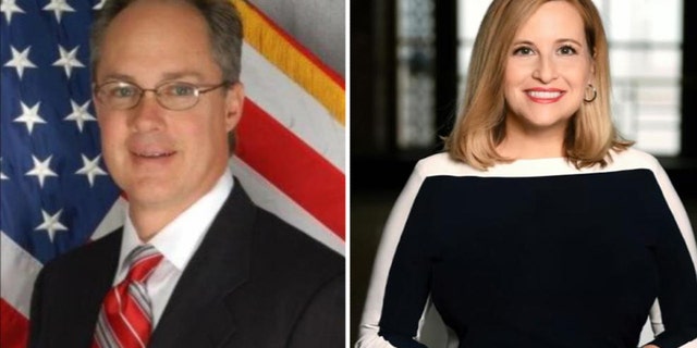 Nashville Mayor Megan Barry, right, admitted to having an extramarital affair with the former head of her security detail, Sgt. Robert Forrest, left.