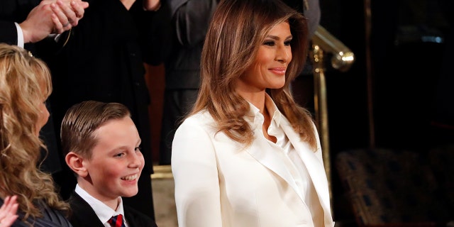 FLOTUS stunned in an all-white Dior look.