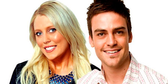 2day FM radio hosts Mel Greig and Michael Christian, pose in Sydney in this picture obtained by Reuters on December 8, 2012.