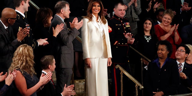 Melania Smiles at the State of the Union