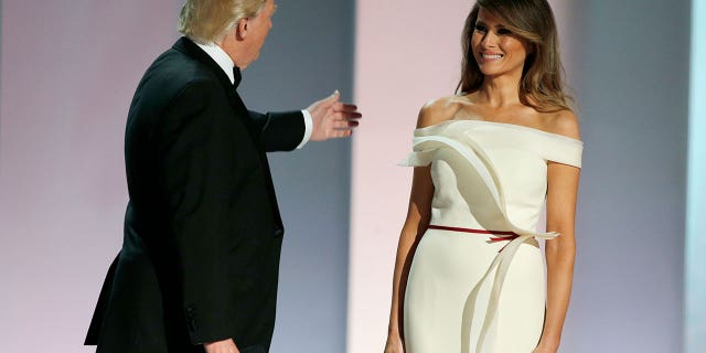 Designer Hervé Pierre said Melania's gown "reflects her personality."
