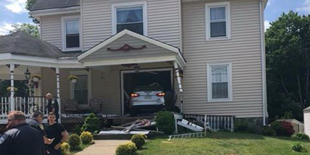 The unidentified man said that he had donated blood to a hospital earlier and that while he was driving on East Emerson Street, he blacked out.