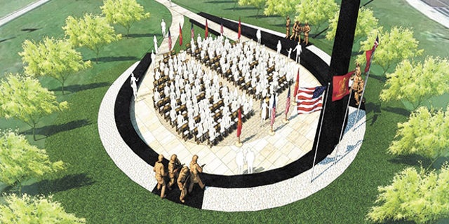 The memorial in Phoenix will honor more than 100 firefighters and paramedics who have died on duty, including 19 members of elite "Hotshot" team who were killed in a tragic 2013 brush fire. (Arizona Fallen Firefighter Memorial)