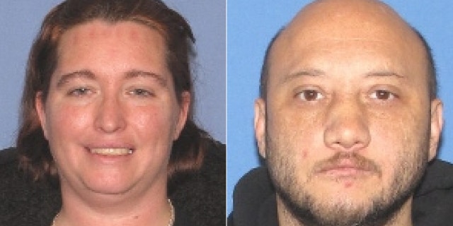 From left, Marianne Merritt and Charles Perkins are believed to be traveling with the children on Tuesday.