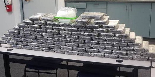 A truck carrying Starbucks products was also transporting 126 pounds of methamphetamine, police said.
