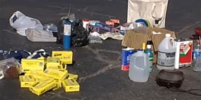 A host of toxic chemicals and materials are used to produce meth. (KOKH/Fox 25)