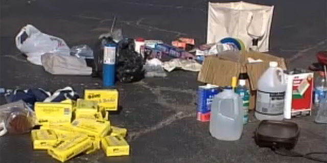 A host of toxic chemicals and materials are used to produce meth. (KOKH/Fox 25)