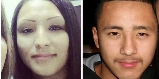 This two photo combo with undated handout photos provided by Nohemi Gonzalez, shows Erica Maria Alvarado Rivera, left, and her brother Alex, right, at their mother's home in Progreso, Texas. (AP)