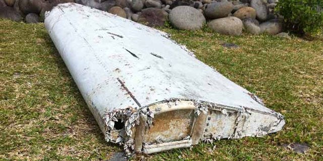 A piece of plane debris washed up on an island in the Indian Ocean.