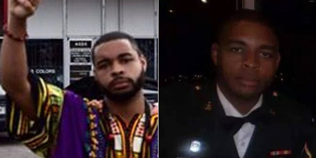 Johnson's Facebook page showed him giving the "black power" salute.