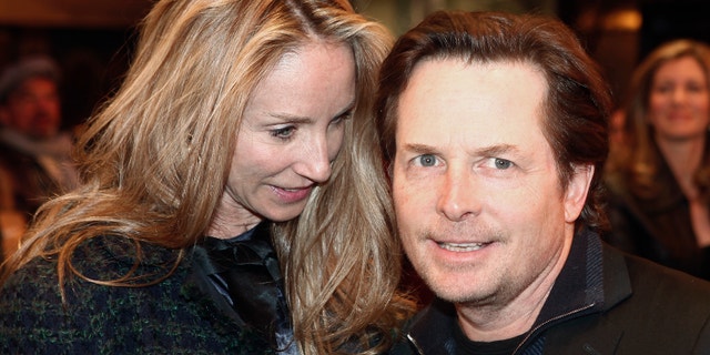 Michael J. Fox and his wife Tracey Pollan.