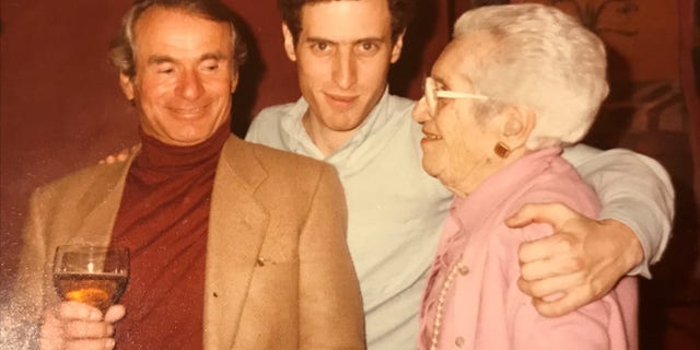 Jacques Graubart, Michael Levin, and Levin's aunt Pearl Green in 1984.