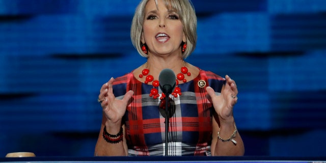 U.S. Rep. Michelle Lujan Grisham, D-N.M., speaks at the Democratic National Convention in Philadelphia in 2016.