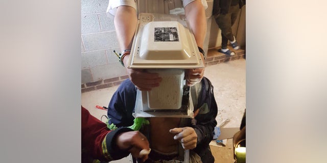 The 22-year-old man has been slammed over his YouTube stunt. (© West Midlands Fire Service)
