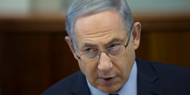 March 6, 2016: Israel's Prime Minister Benjamin Netanyahu chairs the weekly cabinet meeting in Jerusalem. (Abir Sultan/Pool Photo via AP)