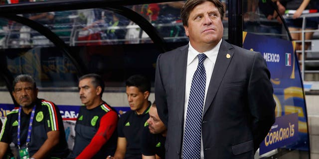 Miguel Herrera during the 2015 CONCACAF against Guatemala on July 12, 2015 in Glendale, Arizona.