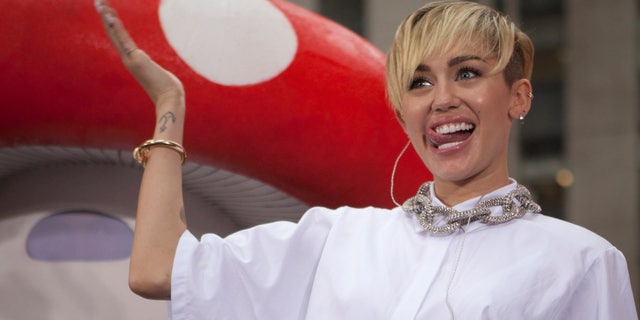 October 7, 2013. Singer Miley Cyrus performs on the Today show in New York.