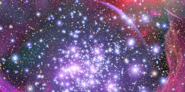 An artist's impression shows how the Arches star cluster appears from deep inside the hub of our Milky Way Galaxy. A new study suggests that there are 60 billion planets in the Milky Way that support plant life.