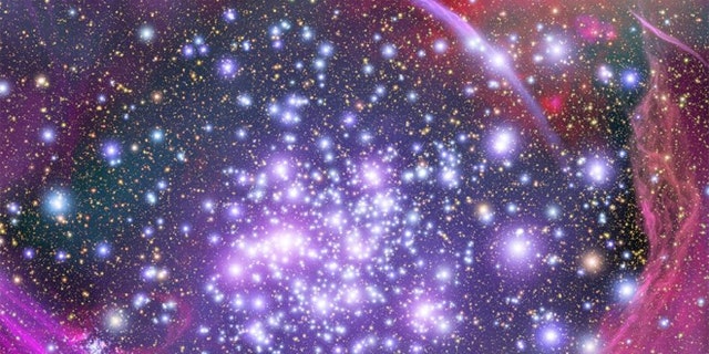 An artist's impression shows how the Arches star cluster appears from deep inside the hub of our Milky Way Galaxy. A new study suggests that there are 60 billion planets in the Milky Way that support plant life.