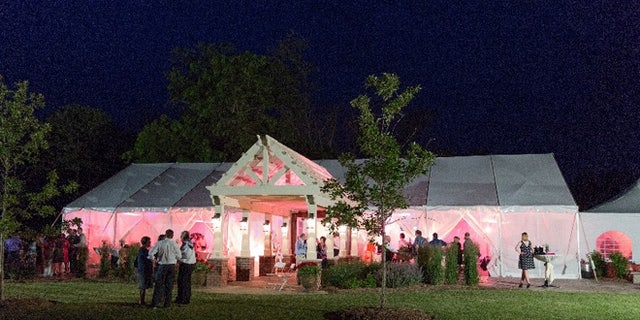 The Timber Creek Bed & Breakfast in Paxton, Ill., regularly hosts weddings like the one above, but its owners refused to host a gay union in 2011.