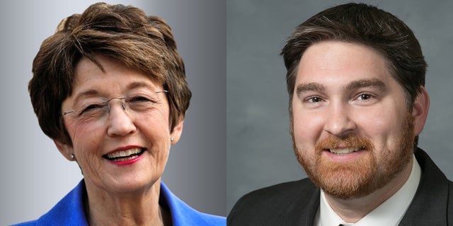N.C. Secretary of State Elaine Marshall and N.C. State Rep. Christopher Millis.