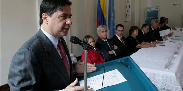 Colombian Interior Minister Juan Fernando Cristo.