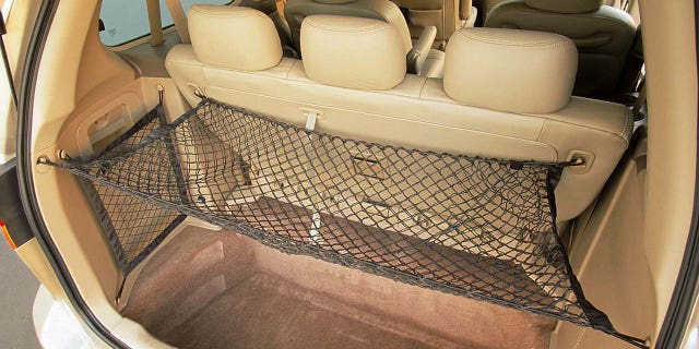 The release strap has a loop at the end of it to make it easy to grab by someone reaching through the hatchback of the vehicle.