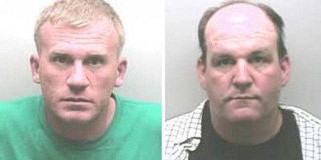 Gary Minor Jr., left, and Robert Gillaspie who aroused suspicions by winning six local tournaments in a row, also had their fishing and hunting licenses revoked and were banned from future fishing competitions. (Marshall County Sheriff's Office)